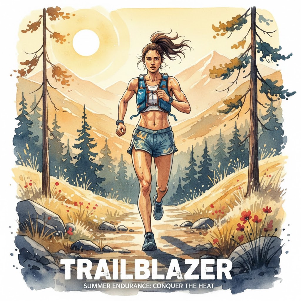 Woman rucking on a mountain trail